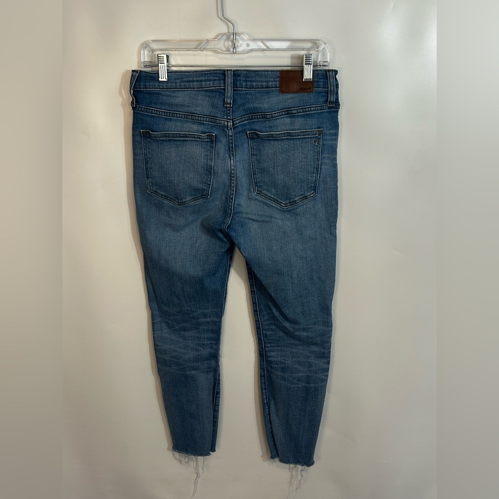 Madewell Cropped Light Wash Blue Denim Jeans - Picture 4 of 4